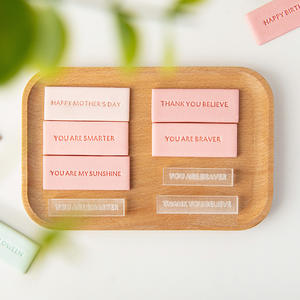 <span class=keywords><strong>Mots</strong></span> <span class=keywords><strong>de</strong></span> safran acrylique 3D Cookie Stamp moule bricolage outils <span class=keywords><strong>de</strong></span> cuisson pour joyeux anniversaire toutes occasions Cookie Cutter Stamp - Product Image 3