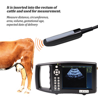 Alat dokter hewan portabel, pemindai Ultrasound hewan domba babi tes kehamilan Convex Array Probe mesin Ultrasound