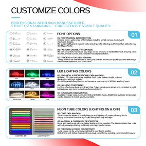 Letrero Electrónico Personalizado con Luz LED RGB Acrílica Flexible a Prueba de Agua para Bodas, Fiestas en Casa, Tiendas, Letrero Luminoso de Neón - Product Image 5