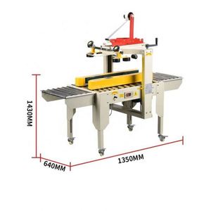 Machine électrique de fabrication de boîtes pliantes en carton, machine d'emballage de boissons et de vêtements, machine à sceller et à bander les boîtes en papier avec roulement central - Product Image 4