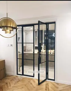 Hot Hinged Doors Door Double Glazed Glass Front Residential French Swing Doors