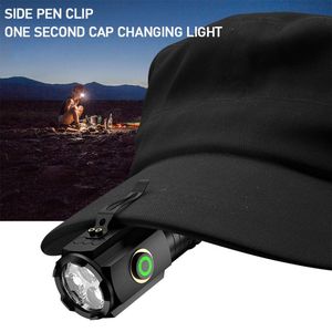 Mini linterna superbrillante de 3 LED, antorcha de estudio fotográfico impermeable recargable de 2000LM con imán de cola para luz de Camping - Product Image 4