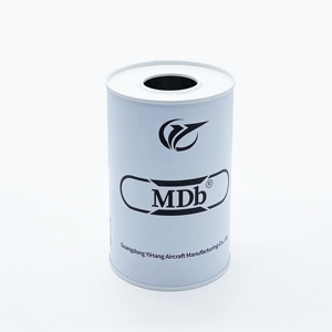 Boîte en fer blanc ronde de 1L pour huile moteur, impression offset personnalisée, surface laquée, pour l'emballage du liquide de frein - Product Image 1