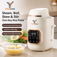 Robot de Cocina para Bebés 5 en 1: Vaporera, Licuadora y Procesador Eléctrico Multifuncional