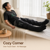 Bottes de compression pour athlètes à 5 chambres, 30-240 mmHg, masseur pneumatique, unité principale détachable, rechargeable, relaxation musculaire