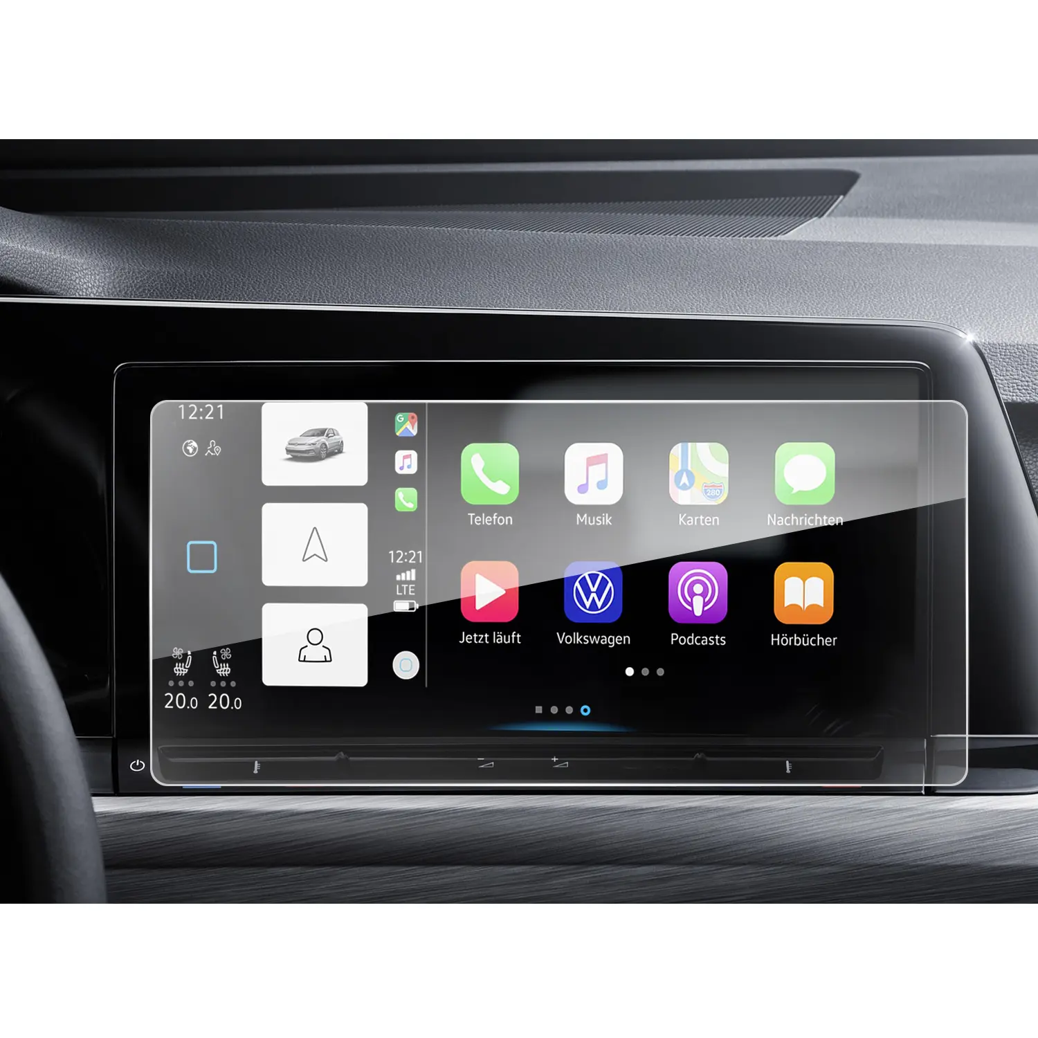Protecteur d'écran de tableau de bord électronique, Navigation GPS, verre trempé pour Volkswagen VW Golf mk8 2023, accessoires stéréo de voiture