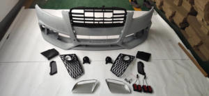 Nuovo Kit Carrozzeria RS6 di Aggiornamento per <span class=keywords><strong>Audi</strong></span> <span class=keywords><strong>A6</strong></span> C6, Paraurti Anteriore con Griglia per <span class=keywords><strong>A6</strong></span> S6 C5 C6 <span class=keywords><strong>2004</strong></span> 2005 2006 2007 2008 2009 2010 2011 2012 - Product Image 4