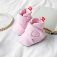 Chaussures à semelle souple Hansheng pour bébés de 0 à 1 an, modèle 2881, printemps, automne, hiver, chaleur, pur coton, Chine