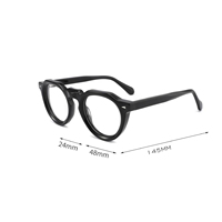 Lunettes à monture ronde pour hommes et femmes, montures de lunettes de vue 2026, montures de luxe en acétate