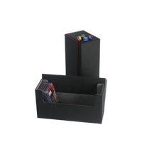 Boîtes de rangement en cuir personnalisées pour 200 cartes, boîtes de jeu de cartes en cuir, boîte de jeu de cartes à collectionner Yugioh, boîte de jeu de cartes de tarot