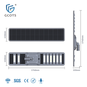 GCOTS High Brightness IP66 Waterproof 120Watt Street Light <b>Solar</b> <b>Powered</b> All in One Outdoor LED <b>Solar</b> - Product Image 5