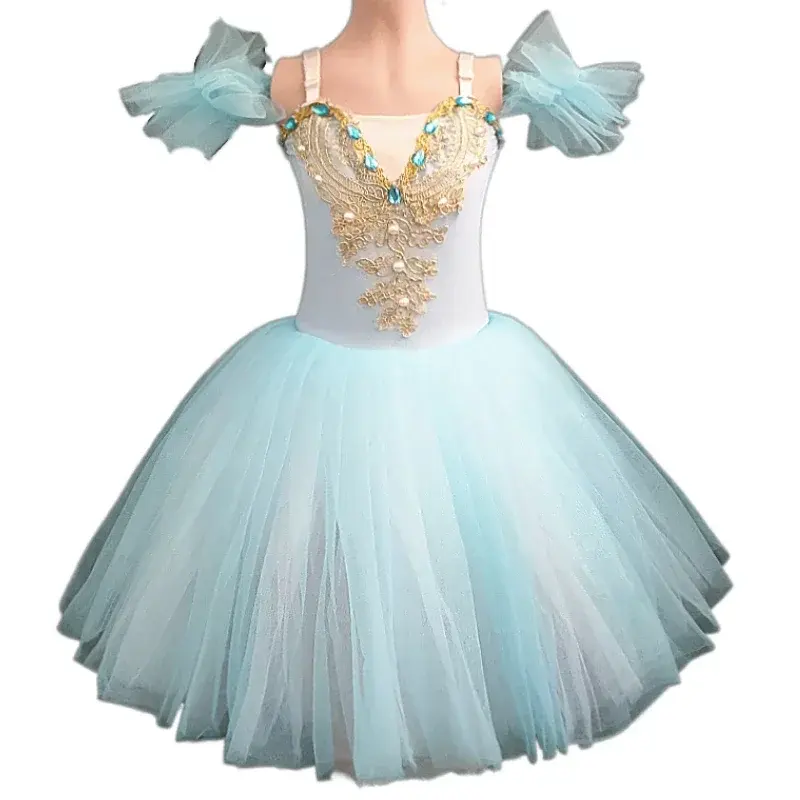 บัลเล่ต์ Tutu กระโปรงผู้หญิงชุดยาว Vestidos สําหรับสาวเสื้อผ้า Swan กระโปรงเต้นรําท้อง