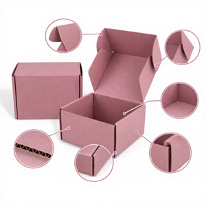 Caja de Cartón Corrugado Reciclado Plegable, Portátil, de Cuatro Colores, con Logotipo Personalizado de Alta Gama FX, para Embalaje de Marca - Product Image 2