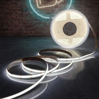 Bande LED COB en cuivre ultra-mince de 10 mm de largeur, 14 W, connectivité USB, améliore l'éclairage des plans de maison et des espaces de loisirs