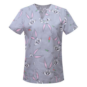 Camicie classiche con scollo a V in maglia morbida da infermiera <span class=keywords><strong>per</strong></span> donne comode ed elastiche <span class=keywords><strong>per</strong></span> turni di lunga ora - Product Image 3