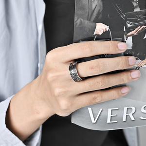 Nordic Tree Of Life <b>Titanium</b> Steel <b>Ring</b> For <b>Men</b> Steel Black Size 8 Gift Jewelry - Product Image 2