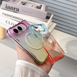 เคสโทรศัพท์มือถือแบบใสไล่เฉดสี ดีไซน์แม่เหล็ก สำหรับ iPhone 18 Ultra รองรับการชาร์จไร้สาย บางเฉียบ ผลิตจากวัสดุ PC แข็งแรง ทนทานต่อแรงกระแทก - Product Image 5