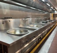 Double station de wok professionnelle pour cuisines commerciales Grand wok en acier inoxydable de haute qualité Équipement de cuisine commerciale