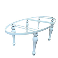 Table à manger ovale moderne en acier et verre, style luxe léger, pour restaurant et usage domestique, design minimaliste, démontable, directement de Foshan