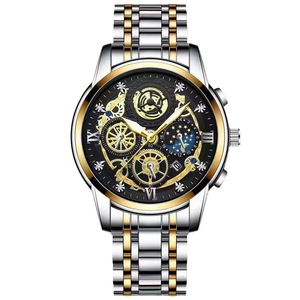 Orologio da Uomo JHT in Acciaio Inossidabile, Impermeabile, al Quarzo, con Quadrante a Lancette e Design Traforato, Tendenza del Momento - Product Image 5