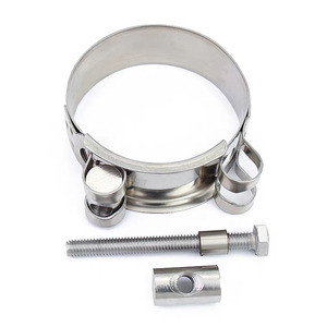 Colliers de serrage réglables robustes en acier inoxydable à vis en T simple pour tuyaux, polis, marque RLC, certifiés ISO9001 - Product Image 6