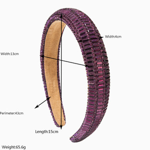 Stile coreano elegante nuovo stile alla moda fascia alta con teschio pieno diamante accessorio <span class=keywords><strong>per</strong></span> <span class=keywords><strong>capelli</strong></span> Versatile semplice <span class=keywords><strong>spugna</strong></span> Top - Product Image 2