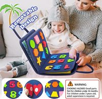 Cadeaux pour garçons et filles de 1, 2, 3 et 4 ans, jouets sensoriels pour tout-petits de 1 à 3 ans, jouet éducatif de voyage pour l'autisme, jouet Montessori Busy Board