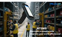 PDA robuste Android 12 de 6 pouces avec GMS 4G, scanner de codes-barres 1D 2D, terminal de données mobile pour l'inventaire