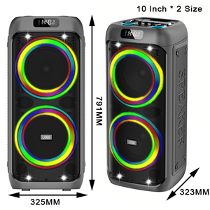 DR-8811 DR-1011 Double enceinte DJ portable Bluetooth de 10 pouces <span class=keywords><strong>avec</strong></span> écran LED pour extérieur - Product Image 5