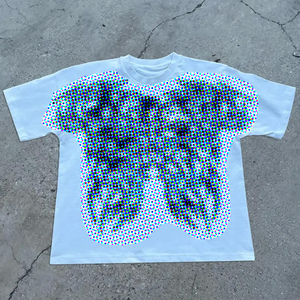 T-shirt Grafica da Uomo Personalizzata, Vestibilità Ampia e Oversize con Spalle Cadenti, Stampa DTG Pesante, 100% <span class=keywords><strong>Maglia</strong></span> a Manica Lunga - Product Image 4