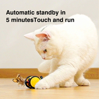 En gros Personnalisé Durable Interactif Smart Pet Jouet Mignon Petite Forme D'abeille Rechargeable Électrique Chat Souris Exercice Roues