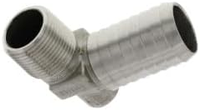 Raccord coudé en acier inoxydable pour hydrant, filetage mâle MPT 3/4 pouce vers extrémité à insérer 1 pouce, connecteur de transition pour conduite d'eau à 90 degrés