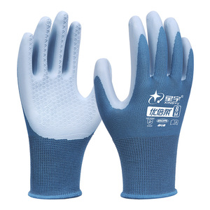 ถุงมือนิรภัยซิงหยู ทำจากยางธรรมชาติ ป้องกันการลื่น ระบายอากาศได้ดี เหมาะสำหรับงานก่อสร้าง โลจิสติกส์ และงานสวน - Product Image 2