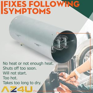 AZ4U 137114000 Fusible térmico 137032600 Termostato 137060800 Conjunto <span class=keywords><strong>de</strong></span> elemento calefactor secador para Electrolux <span class=keywords><strong>Frigidaire</strong></span> Electric - Product Image 4