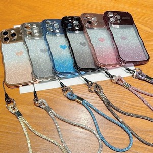 Custodia per cordino in TPU in Silicone morbido per <span class=keywords><strong>iPhone</strong></span> 16 15 <span class=keywords><strong>14</strong></span> 13 12 11 Pro Max Love Pattern - Product Image 2