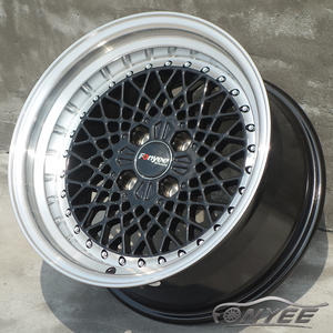 F99534 BB Sport 15 pouces 4x10 0/114.3 73.1 or noir plat profond Concave Rivets jantes en alliage jantes de voiture pour BMW Mercedes Benz Toyota - Product Image 5