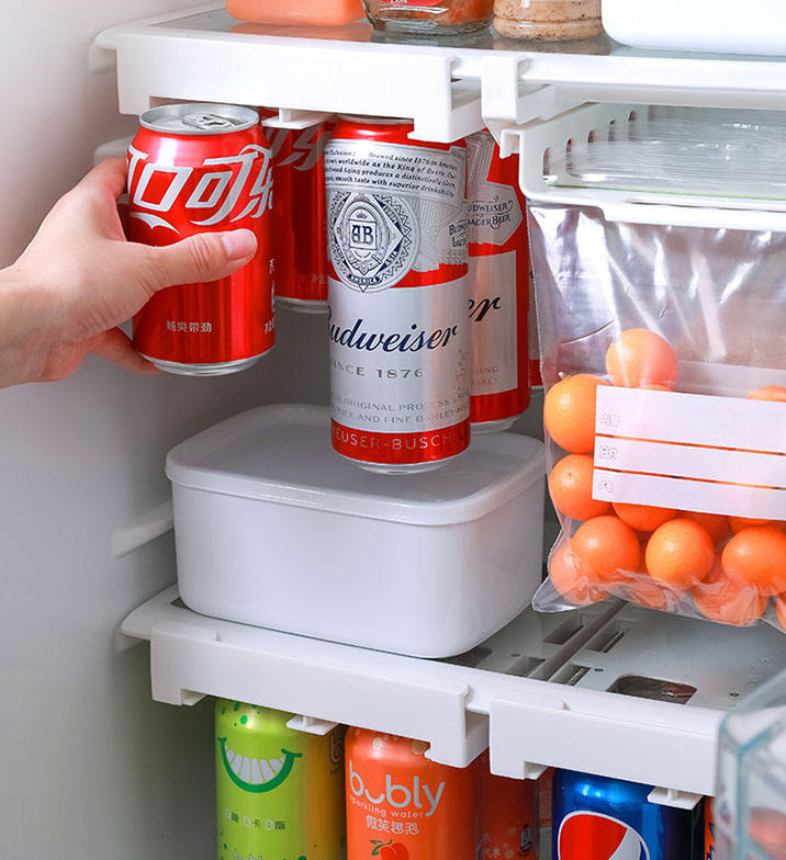 Optimize Your Fridge Space with CQC Refrigerator Can Rack Organizer