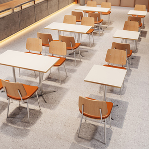 Juego de Mesa y Sillas Personalizadas para Cafetería, Pizzería, Panadería, Tienda de Café y Té, Muebles para Hostelería, Cafetería y Restaurante - Product Image 5