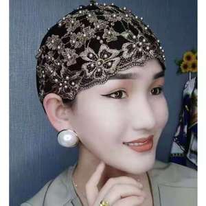 Customized ethnic baseball cap, quick-dry headscarf with knot, back sun visor headscarf, outdoor sports square <b>scarf</b> - Product Image 5