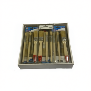Paint Brushes Set 12Pcs Wooden Handle With Red Tip For Painting And Artwork - Product Image 1