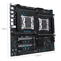 Kit de carte mère MACHINIST X99 MD8 double processeur LGA2011 3 DDR4 8 emplacements 256 Go de RAM chipset C612 serveur