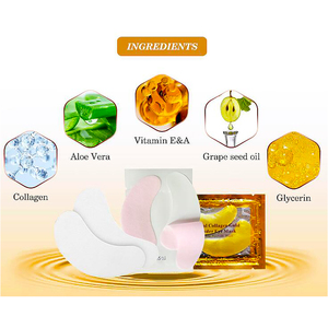 2022 Beaded Self Warming Microneedle Aloe Vera Hydro Gel <b>Eye</b> Lash Patch for Travel Steam <b>Eye</b> <b>Mask</b> - Product Image 5