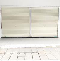 Porte enroulable industrielle en acier galvanisé perforé, acier extérieur V5