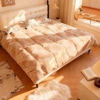 Lit capitonné de luxe réglable au design français moderne, avec tête de lit rembourrée douce, taille King Size, ensemble de meubles pour chambre principale