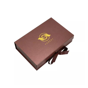 Custom Luxury Paper Boxes foldable box with ribbon
