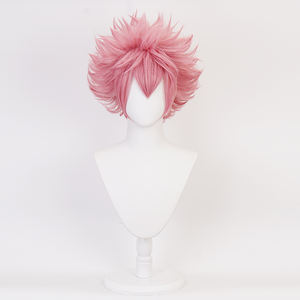 Pelucas de Cosplay Ainizi Sintéticas Cortas de Color Rosa de la Serie My <span class=keywords><strong>Hero</strong></span> Academia, Personaje de Pinky Ashido Mina, para Niñas - Product Image 4