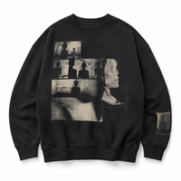 Felpa Unisex Nera in Pile 100% Poliestere con Stampa Digitale a Strato d'Aria, Basso MOQ, Prezzo Ragionevole, Felpe Economiche all'Ingrosso