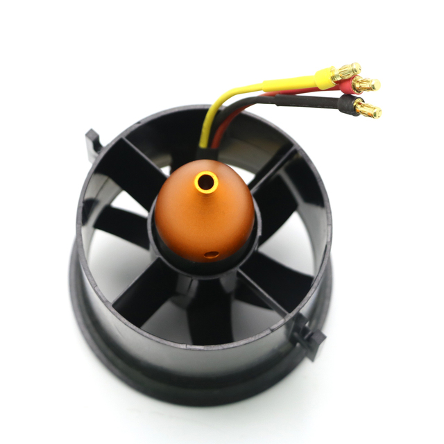 70mm 90mm 6 Blades Ducted Fan EDF with F2839 3000KV F3553 1750KV 650W 1600W Brushless Motor for RC Airplane