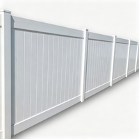 Clôture en vinyle PVC écologique Fentech sans entretien, protection UV, pour balcons et jardins, 6 pieds
