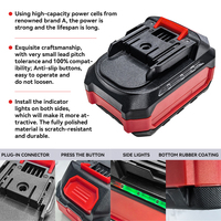 Baterai Lithium Ion Prismatik Pengganti BL1860B 18V 6Ah untuk Bor Tanpa Kabel dengan Lampu Samping, Stok Tersedia